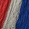 50 Pcs 4th of July Beads Necklaces Bulk, Metallic Red Bule Silver Patriotic Star Bead Necklaces for 4th of July Decoration